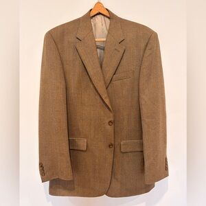 Lauren Ralph Lauren Brown Herringbone Sport Coat - 44L (Long)